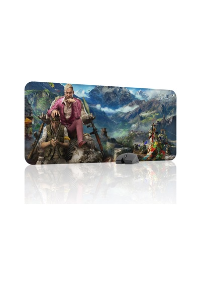 Far Cry Kaymaz Dikişli Kauçuk Oyuncu Mousepad V4 - 90x40 Xxl Gaming Mouse Pad Fare Altlığı