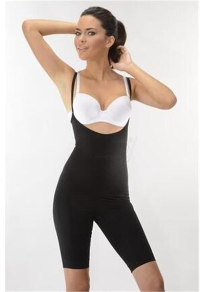 Momslab Form Angel Gögüs Altı Tam Boy Korse 2 Beden Küçük Gösteren Body Korse Siyah