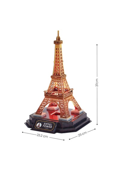 Eyfel Kulesi 3d Puzzle Led Işıklı L534h
