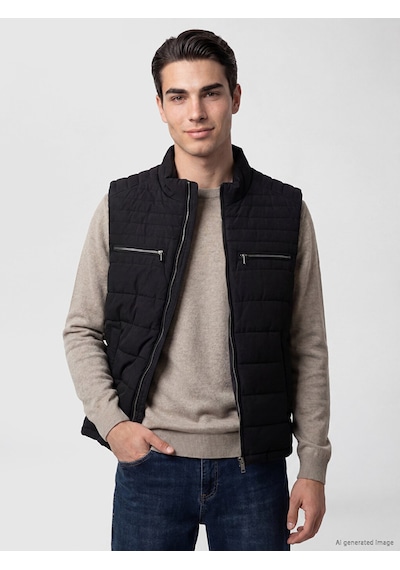 Lcwaıkıkı Classic Siyah Regular Fit Dik Yaka Erkek Şişme Yelek