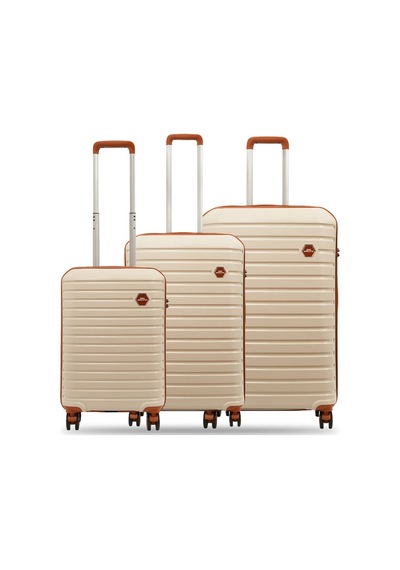 Ground Line Style 3'lü Set Valiz 10663 Kemik-taba
