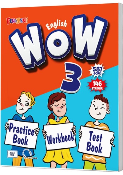 Gama Fenomen 2024 3. Sınıf Wow English Practice Book + Workbook + Test Book 2024