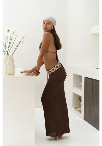 Mai Collection Mai Studios Co. Pangestu Üçgen Kahve Crop Etek Triko Takım Kahve Mai Collection Mai Studios Co. Pangestu Üçgen Kahve Crop Etek Triko Takım Kahve