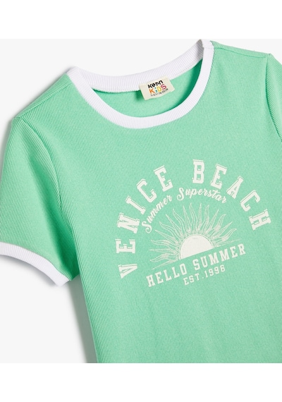 Koton Crop Tişört Slogan Baskılı Kısa Kollu Bisiklet Yaka Pamuklu Yeşil 4skg10293ak 4SKG10293AK783 Yeşil Koton Crop Tişört Slogan Baskılı Kısa Kollu Bisiklet Yaka Pamuklu Yeşil 4skg10293ak 4SKG10293AK783 Yeşil