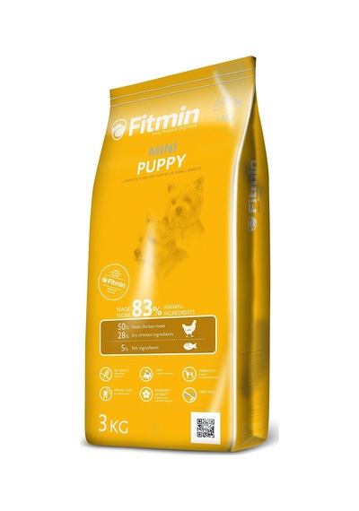 Mini Puppy%50 Taze Kuru Köpek Maması, Tavuklu, Ufak Irk, Yavru, 3 Kg