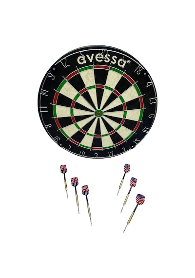 Avessa Dart-150 Sisal Profesyonel Dart Tahtası Seti
