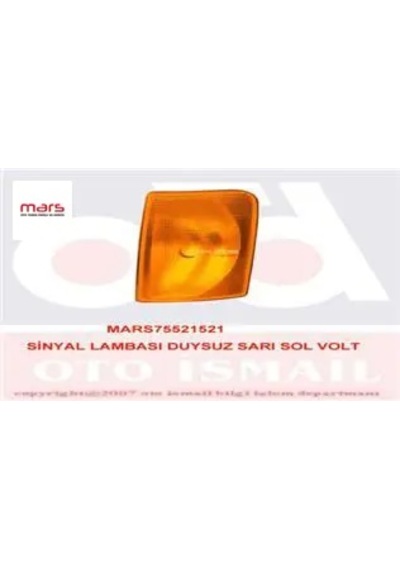 Sinyal Lambası Duysuz Sarı Sol Volt 521517 Mars 2d0953041