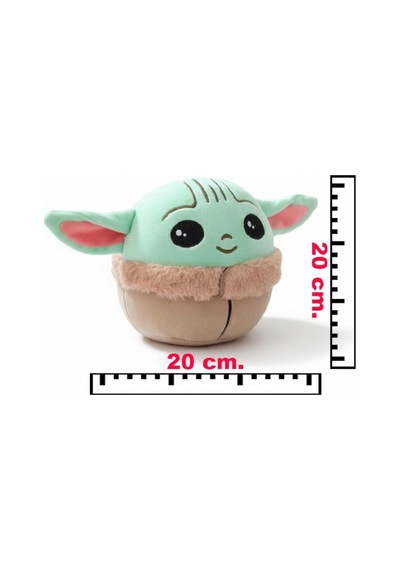 2 Li Baby Yoda Peluş Yastık 20 Cm Star Wars Mandalorian Kürklü Bebek Yoda Oyuncak Yeşil