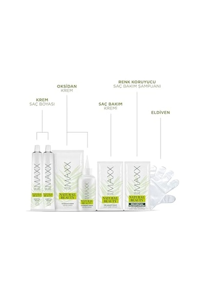Maxx Deluxe Natural Beauty Amonyaksız Set Saç Boyası 8.1 Küllü Açık Kumral