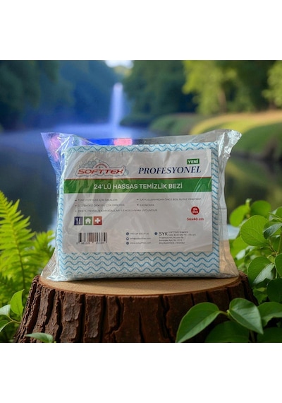 Technow Softtex Profesyonel Süper Emici Hassas Büyük Boy 36x40cm Temizlik Bezi 24'lü Sarı