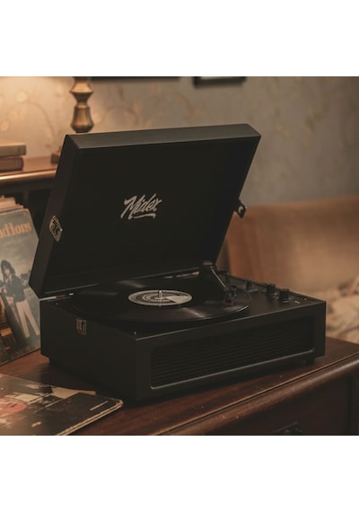 Midex Mtx-420bk Nostaljik Bluetooth Pro Pikap Plakçalar Şarjlı 3 Devirli Siyah