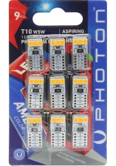 Photon Ampul T10 W5w 12v 10smd Led 9'lu Blister Pht Ph7010 Na B9