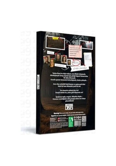Cases Ormanda Cinayet, Seri Katil Dosyası, Dedektif Kutu Oyunu, Cinayet Gizemi Temalı, 16+ Yaş, 1-5 Oyuncu