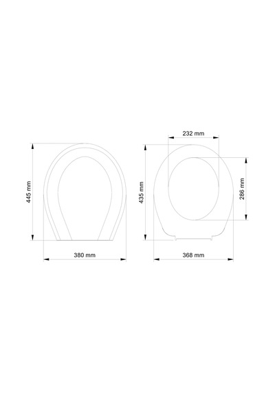 Visam İris 525-001 Termoplast Klozet Kapağı Beyaz 38x44,5 Cm Diğer