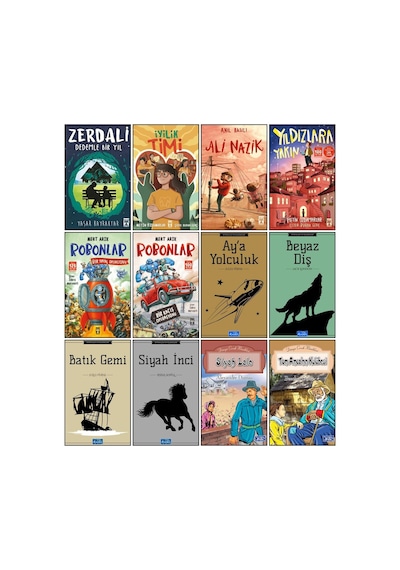 Zerdali - Dedemle Bir Yıl,iyilik Timi,ali Nazik,robonlar - Bir Kaçış Operasyonu,robonlar 2 / Bir Hayal Operasyonu Ortaokul Okuma Seti