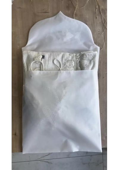 Fransız Güpürlü Zarf Bohça Nişan Söz Saten Bohça Lüks 3 Boyutlu Çeyizlik Bohça 50x50 Cm 1 Adet