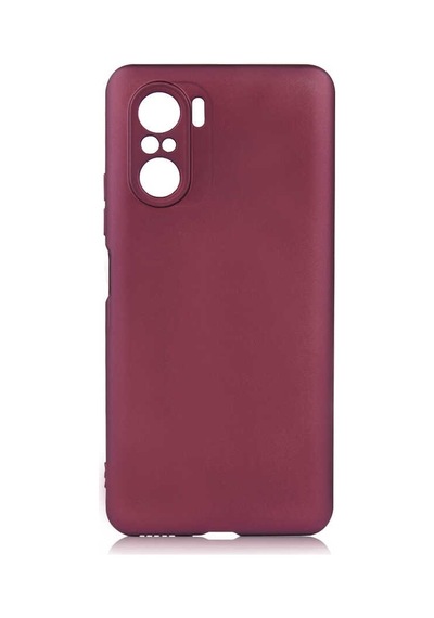 Kilifone - Xiaomi Uyumlu Redmi K40 - Kılıf Mat Renkli Esnek Premier Silikon Kapak - Mürdüm