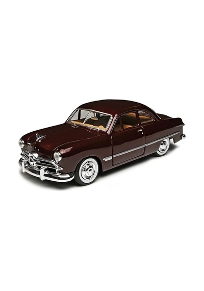 Motor Max 1:24 1949 Ford Coupe Model Araba Metal Diecast - Bordo