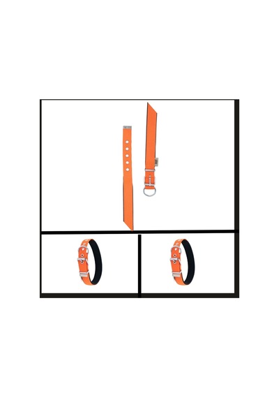 Uyguna-yakala Turuncu 2.5 37-45 Cm Dokuma Boyun Tasması-sma.341
