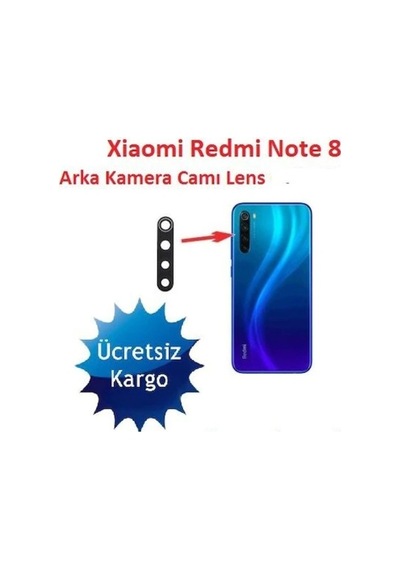 Axya Xiaomi Uyumlu Redmı Note 8 Arka Kamera Lens Camı
