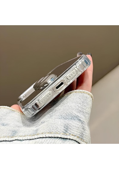 Apple Uyumlu iPhone 14 Pro Three Heart Mirror Case