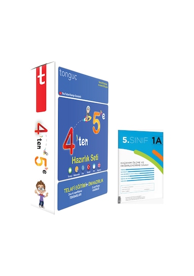 Tonguç 5. Sınıf 4'ten 5'e Hazırlık Seti (3 Kitap+1 Deneme)