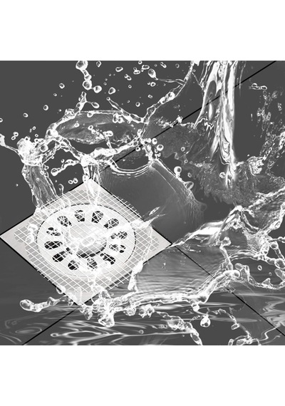 Banyo Duş Gider Süzgeci 10 Adet Saç Küvet Drenajı Duş Tahliye Kapağı 10x10 Cm Yapışkanlı Diğer
