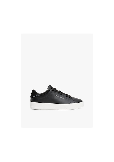 Tommy Hilfiger Erkek Rahat Düz Taban Topuk Renk Geçişli Deri Siyah Sneaker Fm0fm05367-bds-7250 Siyah