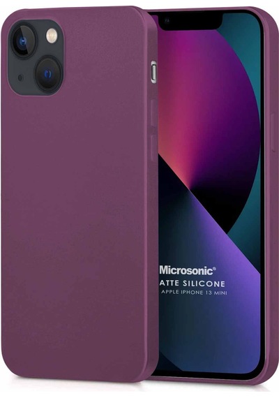 Microsonic Matte Silicone Apple Uyumlu iPhone 13 Mini Kılıf