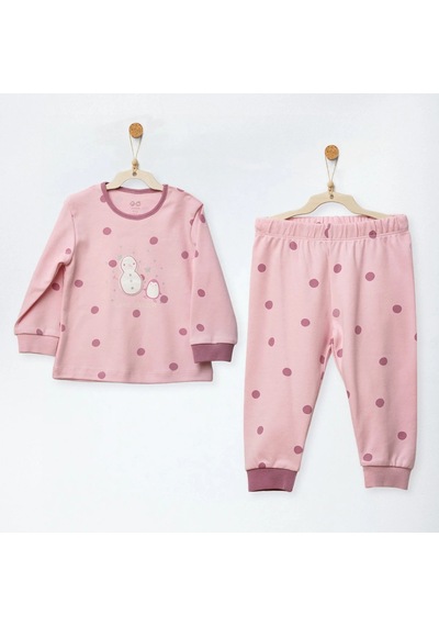 Andywawa Little Dreamers Kız Bebek Pijama Takımı Ac27140 Pembe