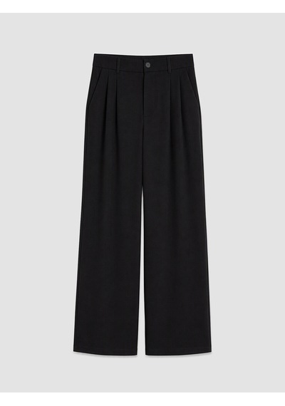 Lcw Modest Siyah Yüksek Bel Pileli Kadın Kumaş Pantolon Diğer