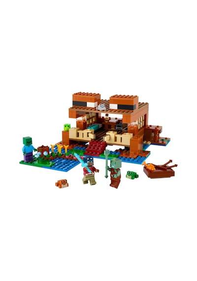 LEGO® Minecraft Kurbağa Evi 21256 8+ Yaratıcı Oyuncak Yapım Seti - 400 Parça