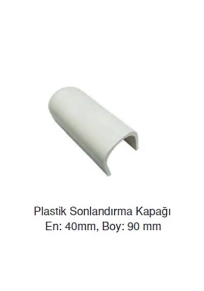Tekne Küpeşte Fitili Sonlandırıcı. Kenar Lastiği Kapağı. Takım
