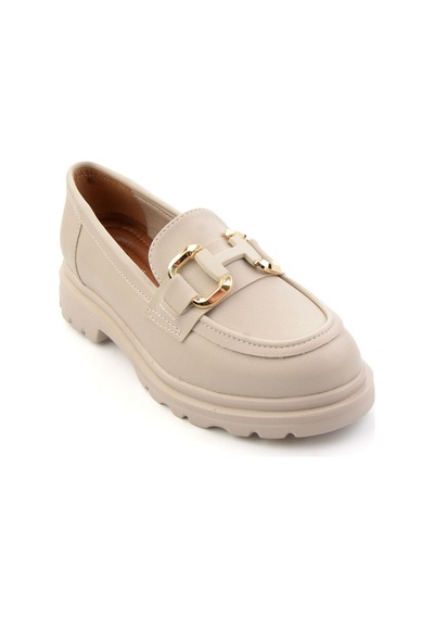 Bambi Bej Kadın Loafer Ayakkabı K01179002009