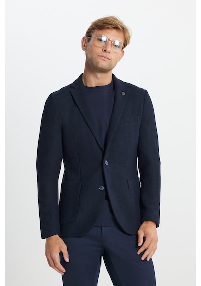 AC&Co / Altınyıldız Classics Erkek Lacı Yünlü Slim Fit Dar Kesim Mono Yaka Desenli Torba Cepli Ceket Lacı AC&Co / Altınyıldız Classics Erkek Lacı Yünlü Slim Fit Dar Kesim Mono Yaka Desenli Torba Cepli Ceket Lacı