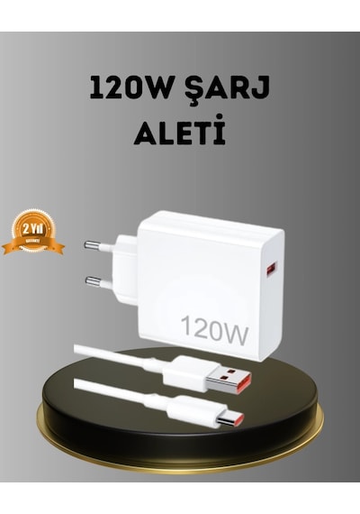 Mey İthalat Turbo 120w Hızlı Şarj Cihazı Kısa Devre Ve Akım Koruma Özellikli
