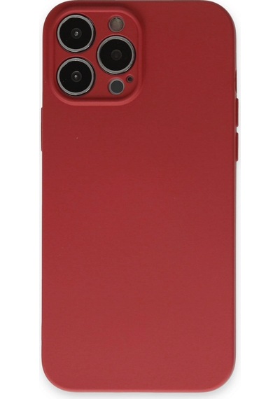 Apple Uyumlu iPhone 13 Pro Kılıf Nano İçi Kadife Silikon Kiremit/