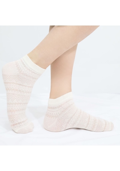 Kral Socks Kadın Çorap Renkli 10 Çift Likralı Pamuklu Penye Patik Çorap Çok Renkli