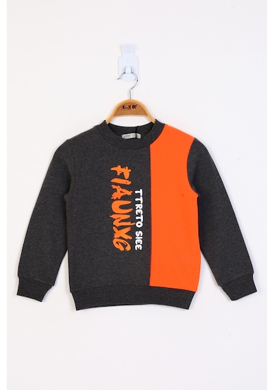Toontoy Kids Toontoy Erkek Çocuk Garnili Sweatshirt Antrasit