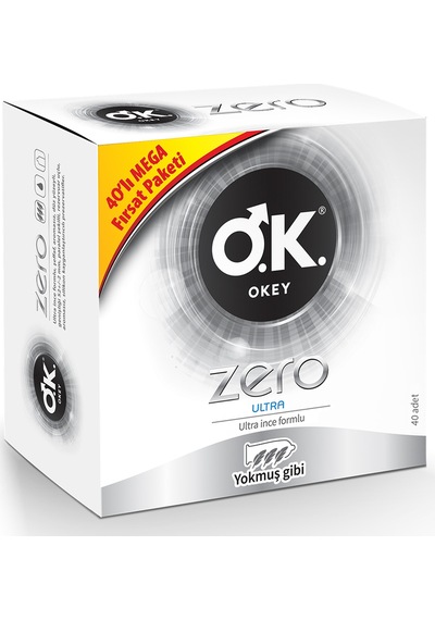 Okey Zero Ultra Prezervatif 40'lı