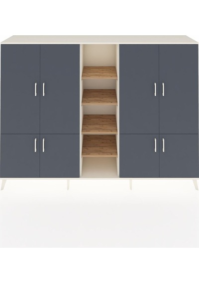 Hyperion Dolap 14 Raflı 8 Kapaklı 220x44x163 Aytaşı-antrasit/çam Antrasıt/atlas Çam - Aytası Hyperion Dolap 14 Raflı 8 Kapaklı 220x44x163 Aytaşı-antrasit/çam Antrasıt/atlas Çam - Aytası