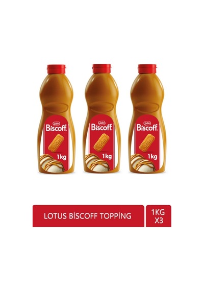 Biscoff Topping Sos 1 Kg X3