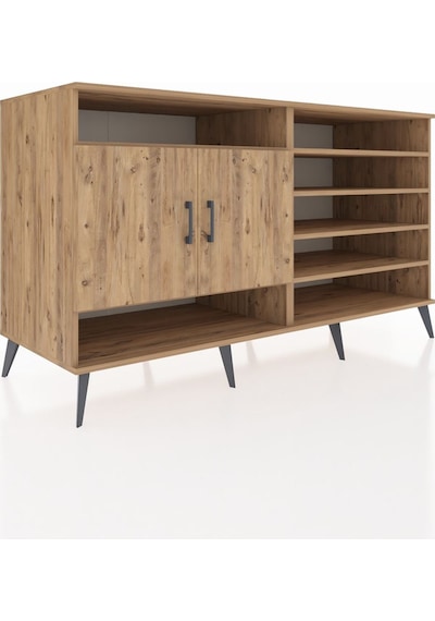 Kronos Konsol 7 Raflı 2 Kapaklı 176x59x99 Çam-çam/aytaşı Çam-çam/aytaşı