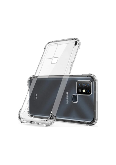 İnfinix Hot 10 Kapak Silikon Antishock Köşe Korumalı Airbag Şeffaf Kılıf