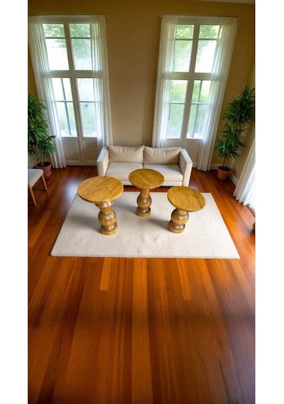 Simillo 3 Lü Masif Ahşap Mantar Sehpa Seti Koyu Ceviz Renkli Doğal Zigon Yan Sehpalar - Mushroom Side Table Koyu Ceviz Simillo 3 Lü Masif Ahşap Mantar Sehpa Seti Koyu Ceviz Renkli Doğal Zigon Yan Sehpalar - Mushroom Side Table Koyu Ceviz
