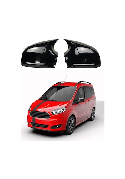 Ford Courier 14-17 Araca Özel Batman Yarasa Ayna Kapağı Pianoblac