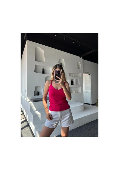 Rouge Basıc Basic Ayarlanabilir Askılı Polyemid Body FUŞYA