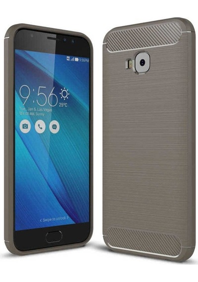 Asus Zenfone 4 Selfie Zd553kl Kılıf Zore Room Silikon Kapak Gri
