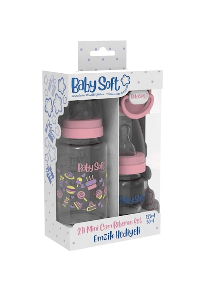 Baby Soft 2'li Mini Cam Biberon Set - Mavi