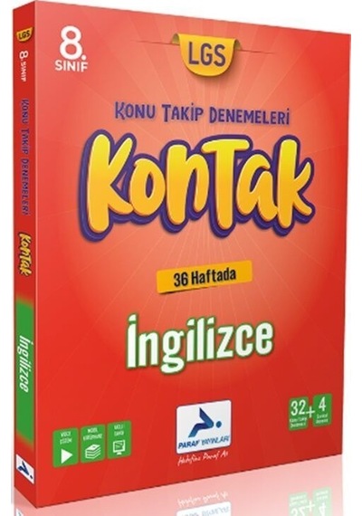 Paraf Yayınları 8. Sınıf İngilizce Kontak Konu Takip Denemeleri